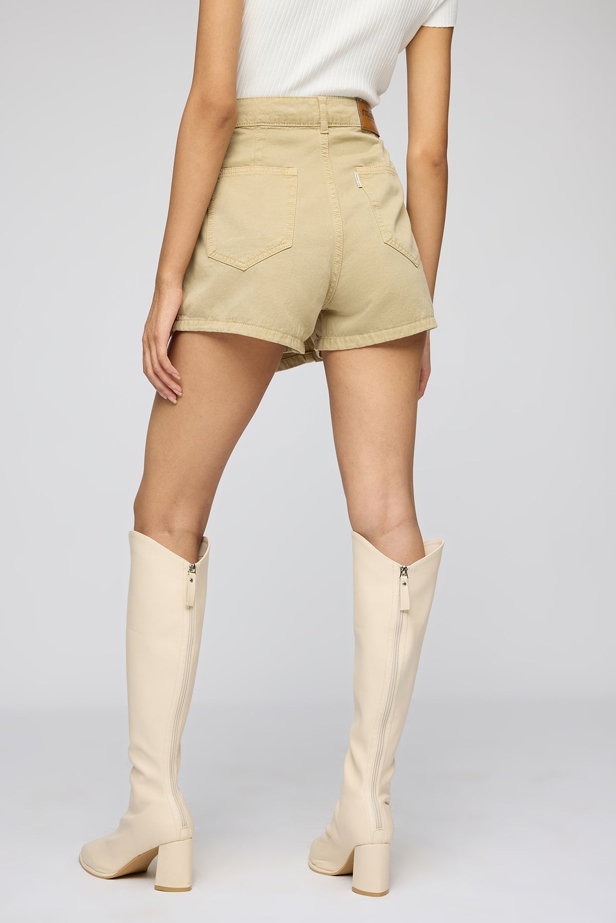 Cloud Pistachio Cream Denim Skort