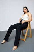 Curve Midnight Luxe Straight Cargo Jeans