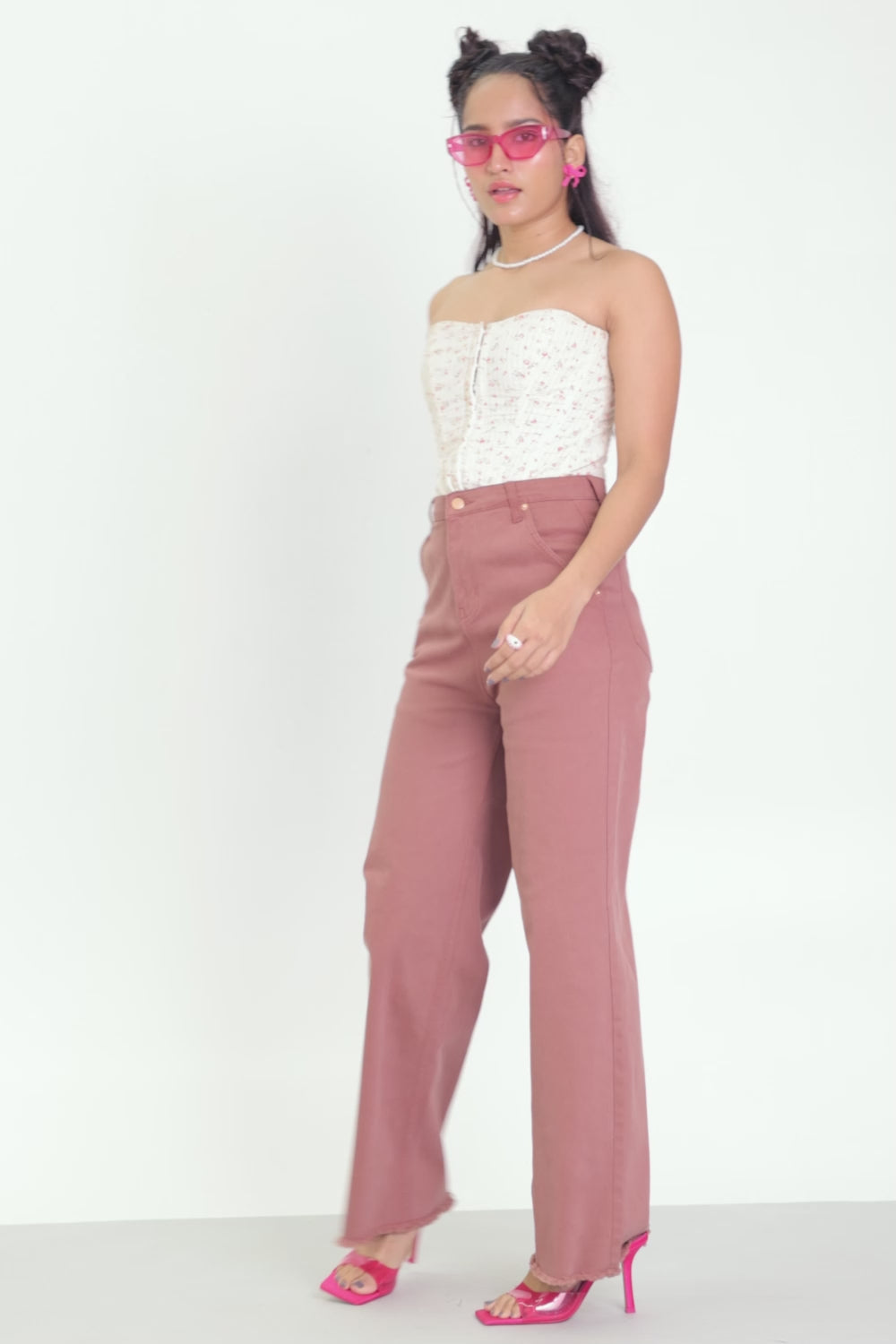 Rustic Berry Straight Fit Jeans