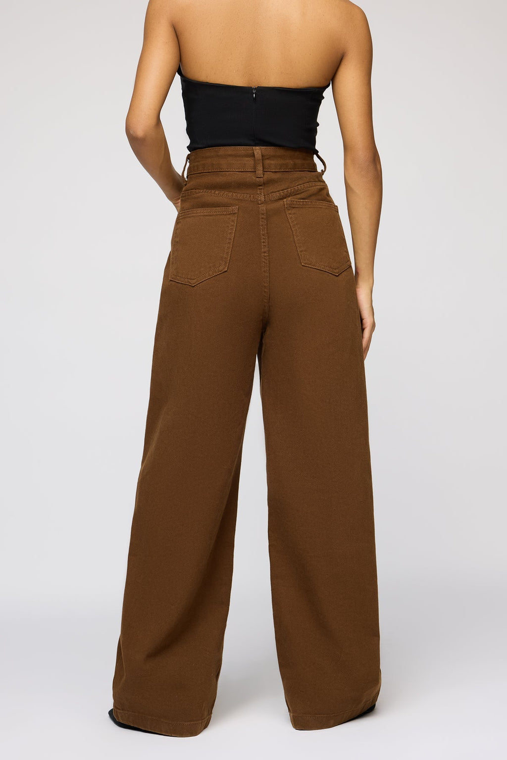 Bento Brown Denim Korean Pants