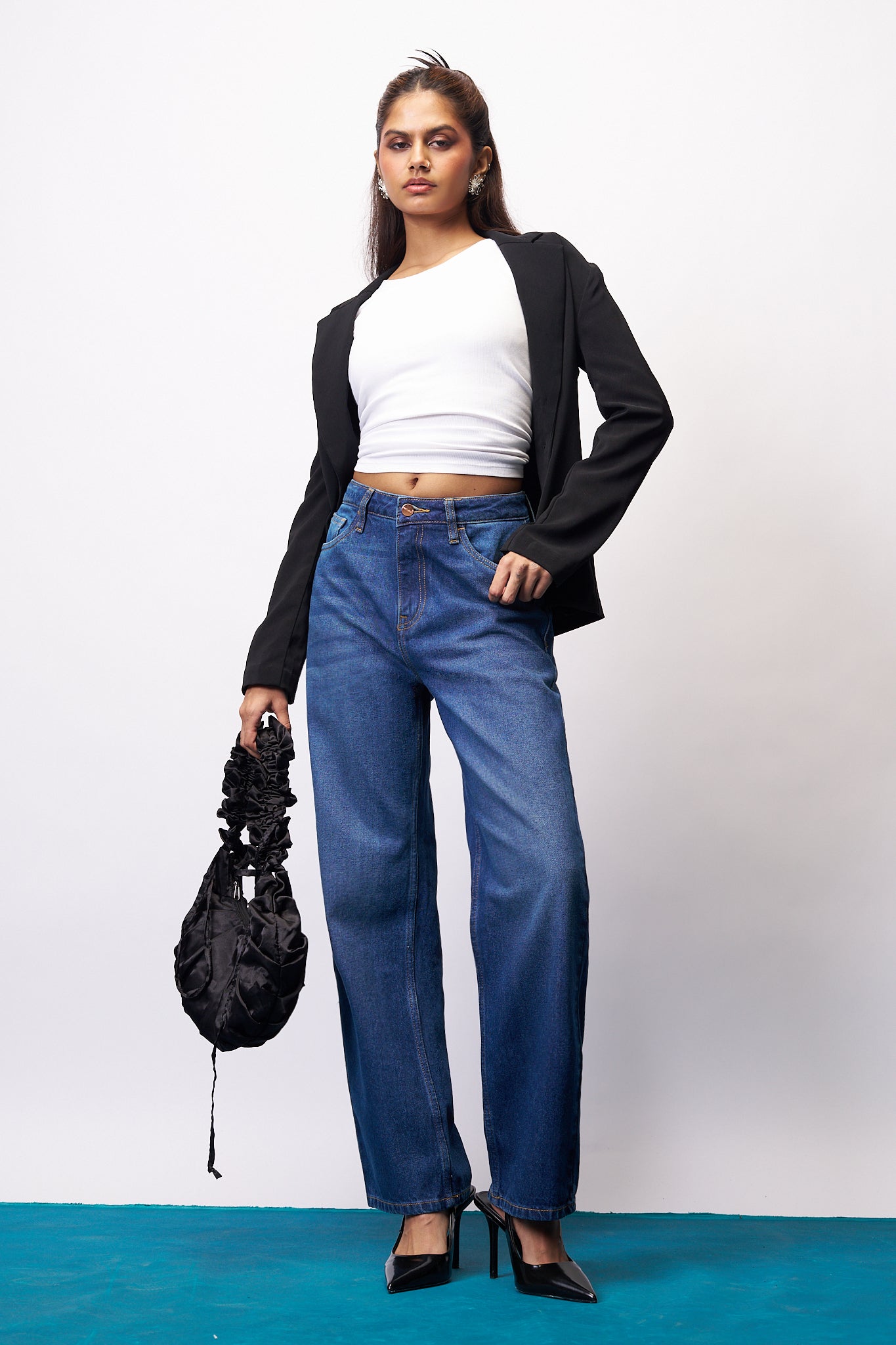 Refined Blue Women's Straight Jeans