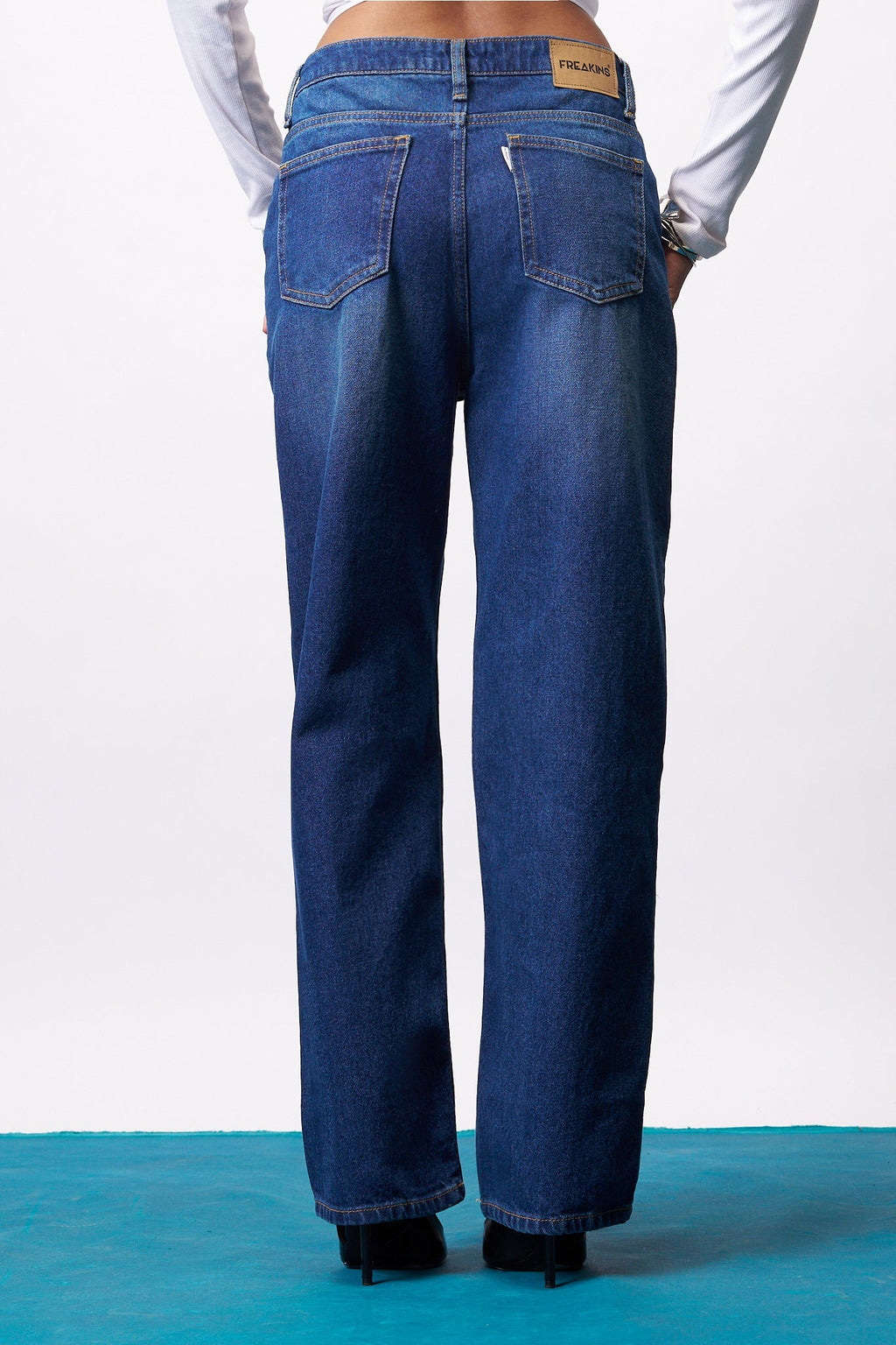 Refined Blue Women's Straight Jeans
