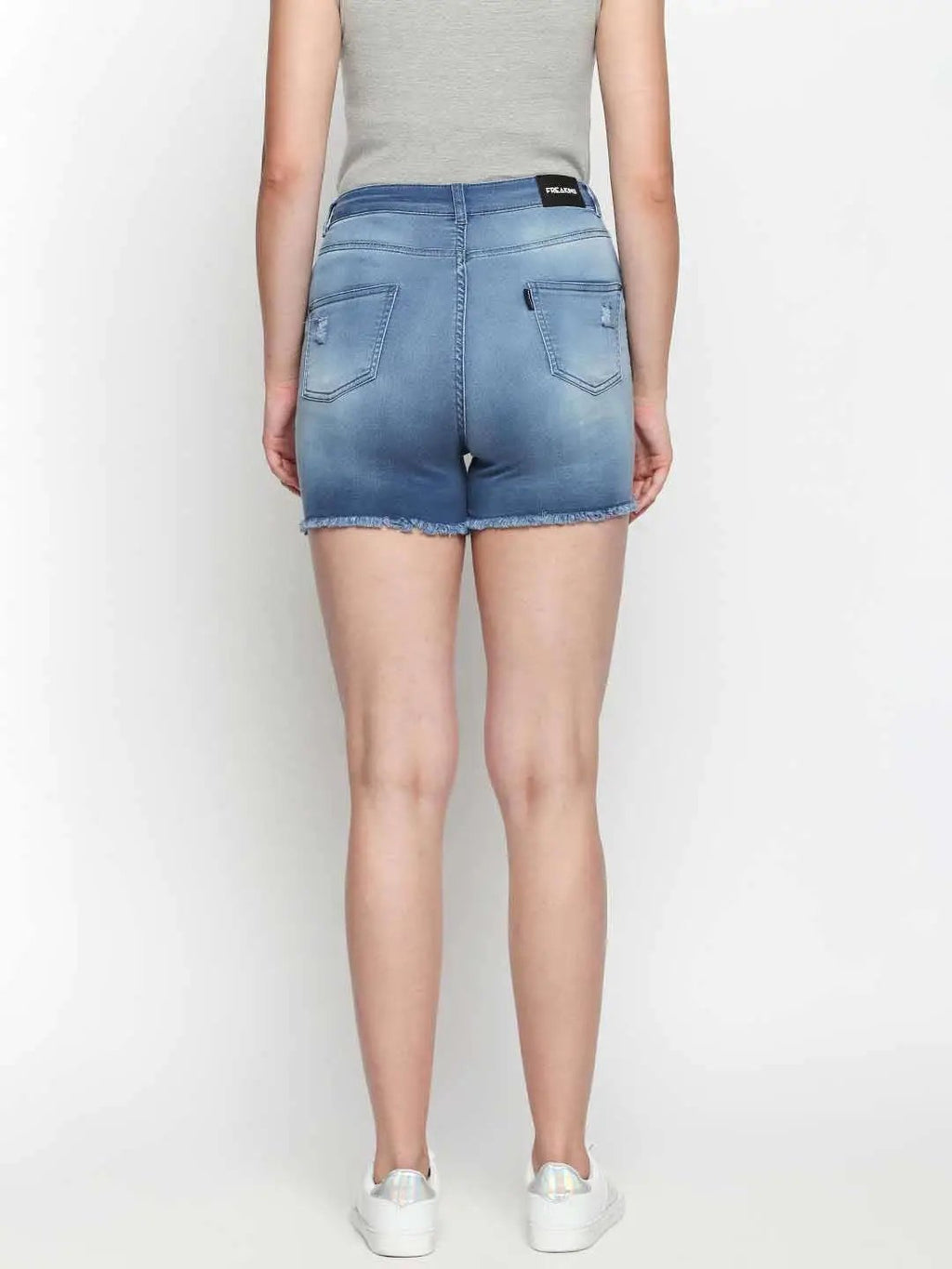 Light Blue Ripped Shorts