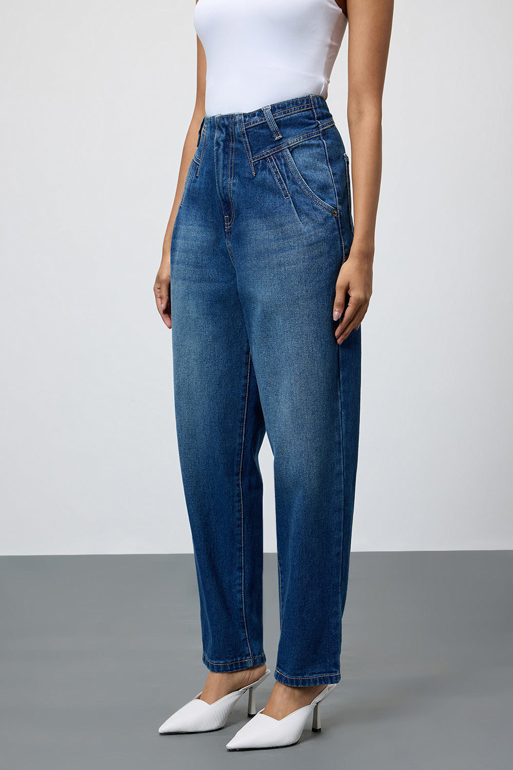 Cobalt Blue Women's Slouchy Jeans