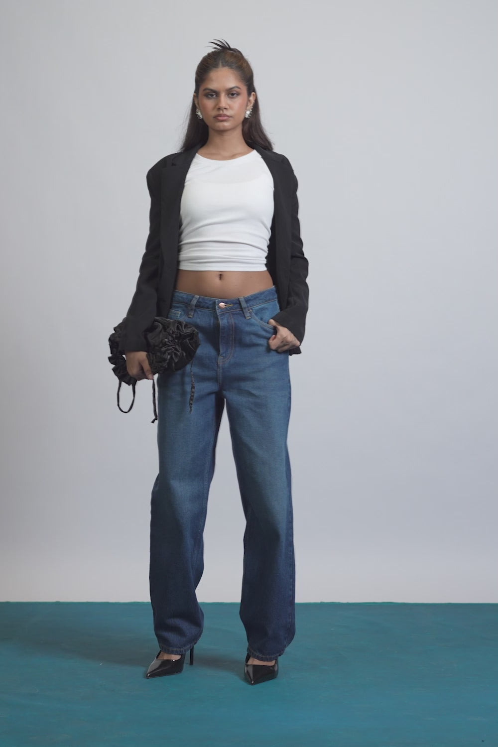 Refined Blue Women's Straight Jeans