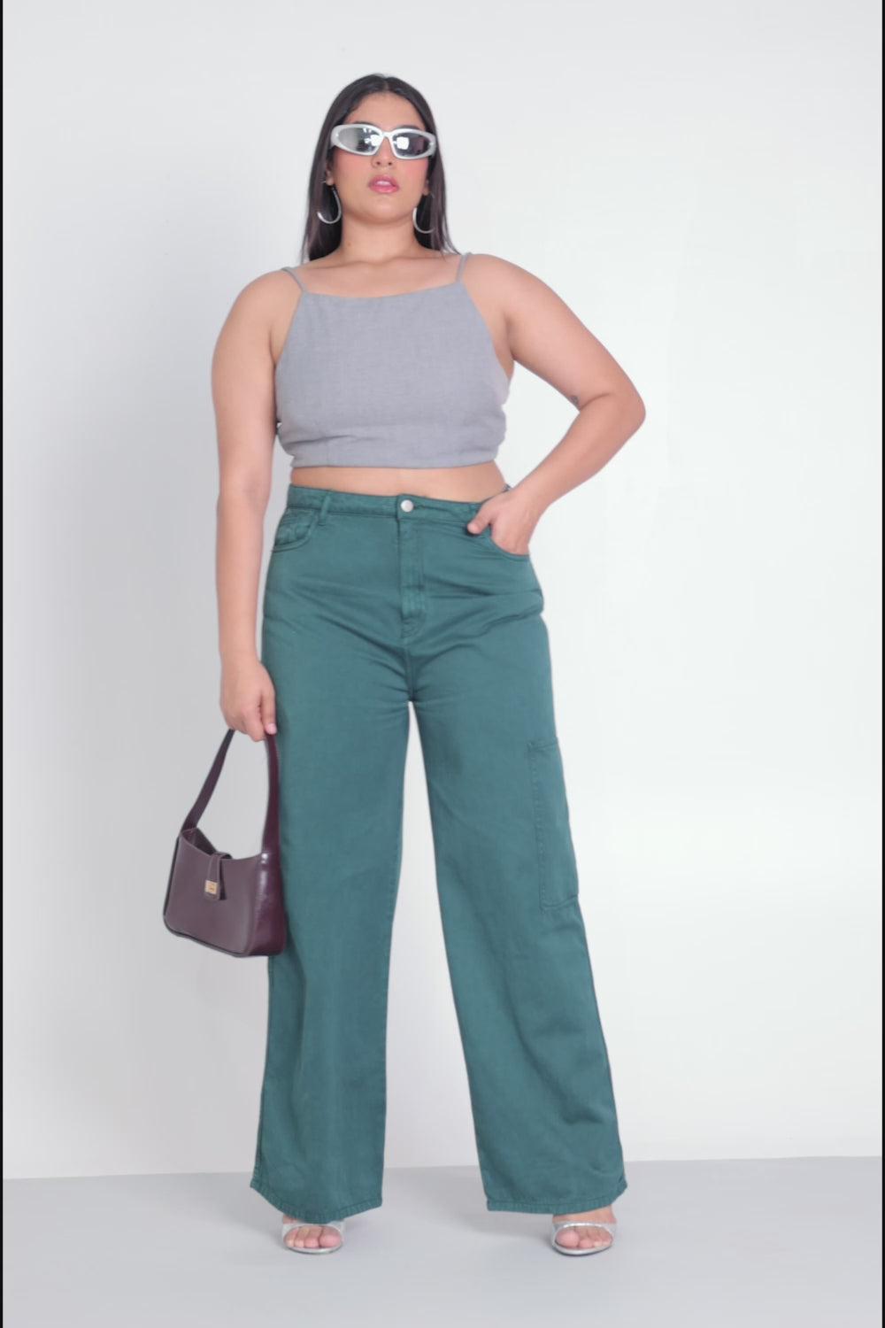 Green Blaze Trail Curve Straight Jeans