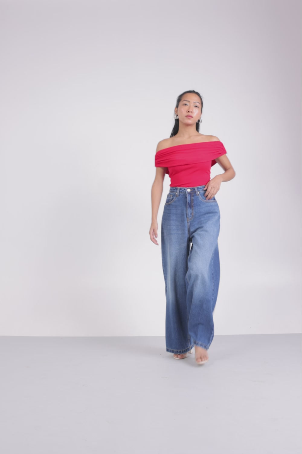 Topaz Twist Wide Cropped Jeans