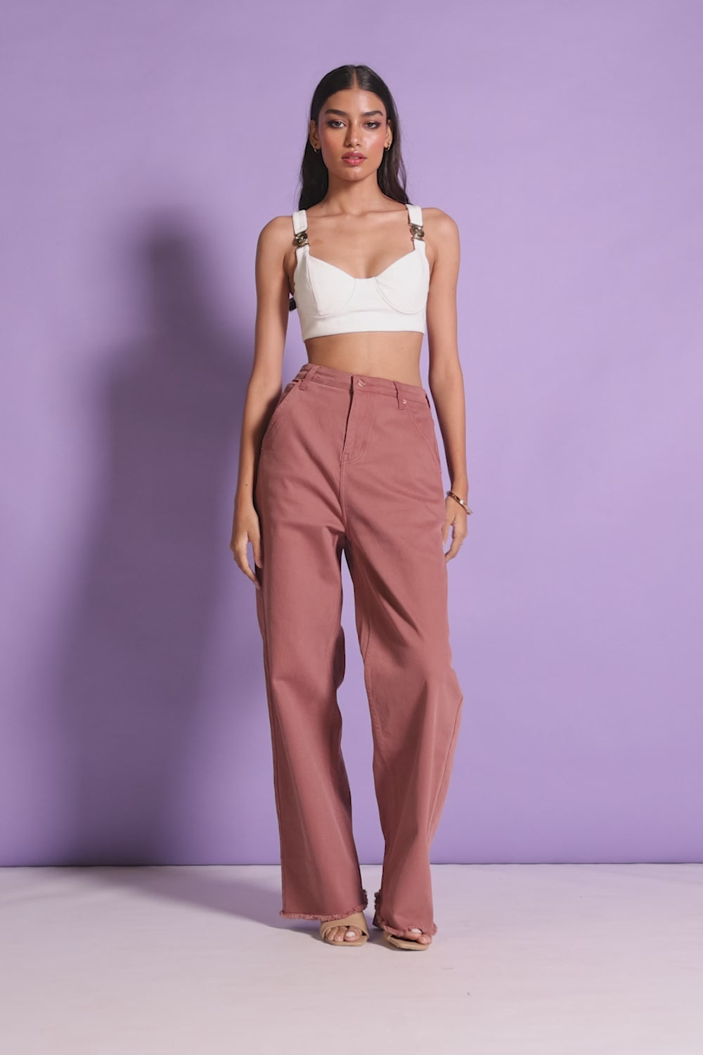 Autumn Blush Straight Fit Jeans
