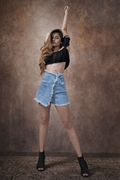 Stm Light Blue Denim Wrap Around Shorts