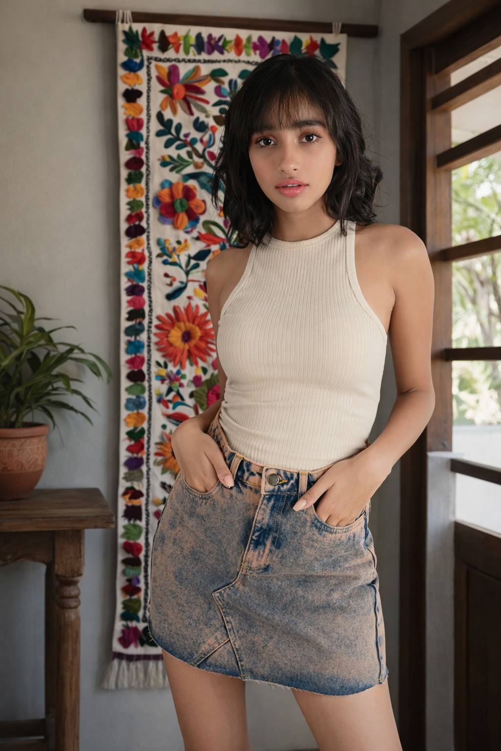 Peach Tinted Skirt