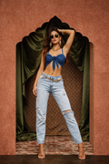 Front Tie Up Strappy Top