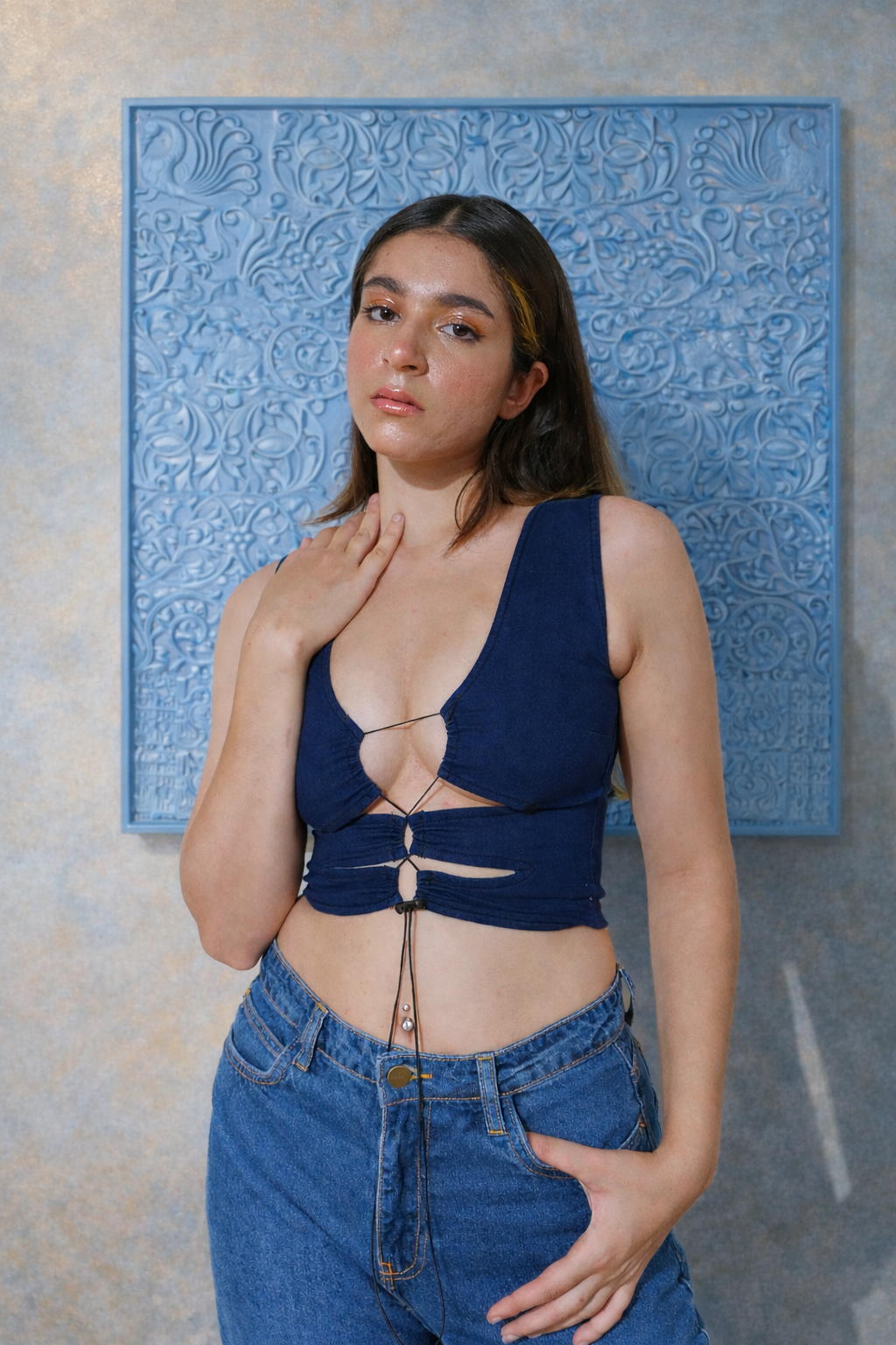 Adjustable Tank Vest Drawstring Top