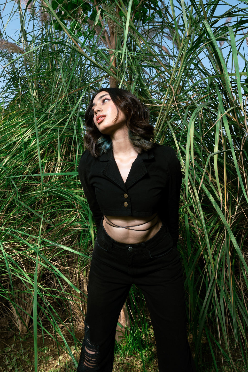 Black Cropped Top