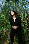Black Cropped Top