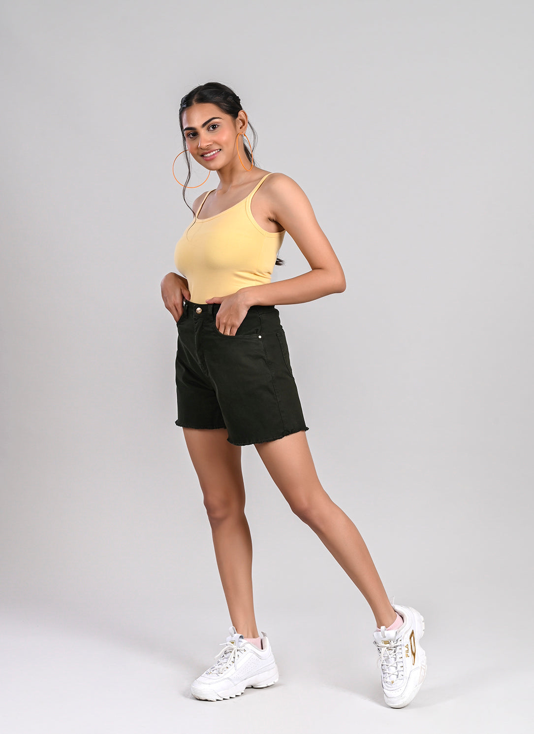 Olive Bermuda Shorts