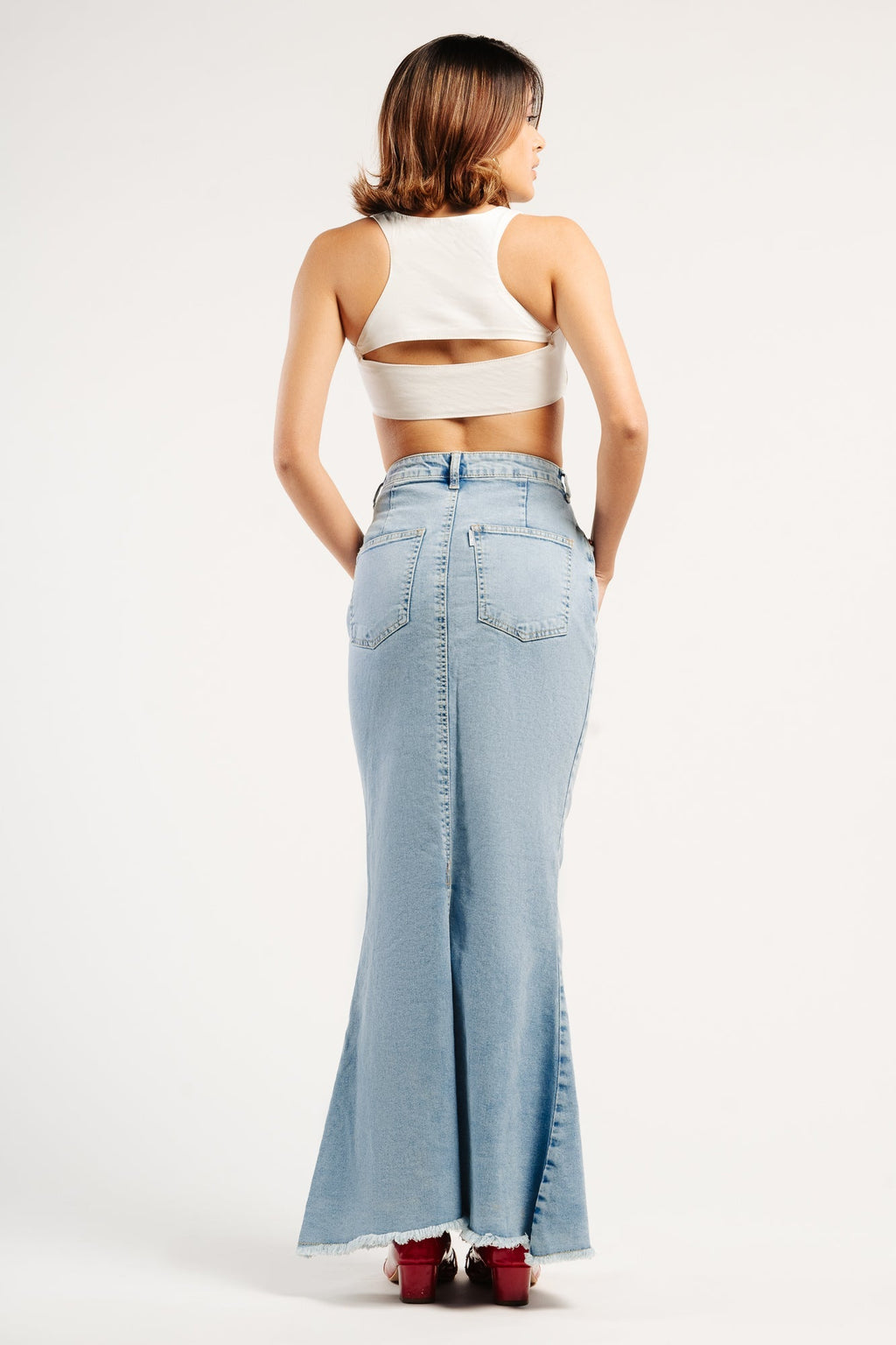 Denim Mermaid Indie Skirt