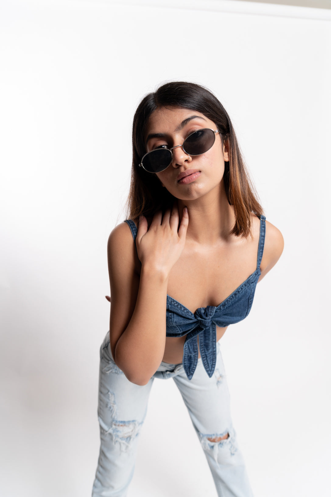 Front Tie Up Strappy Top