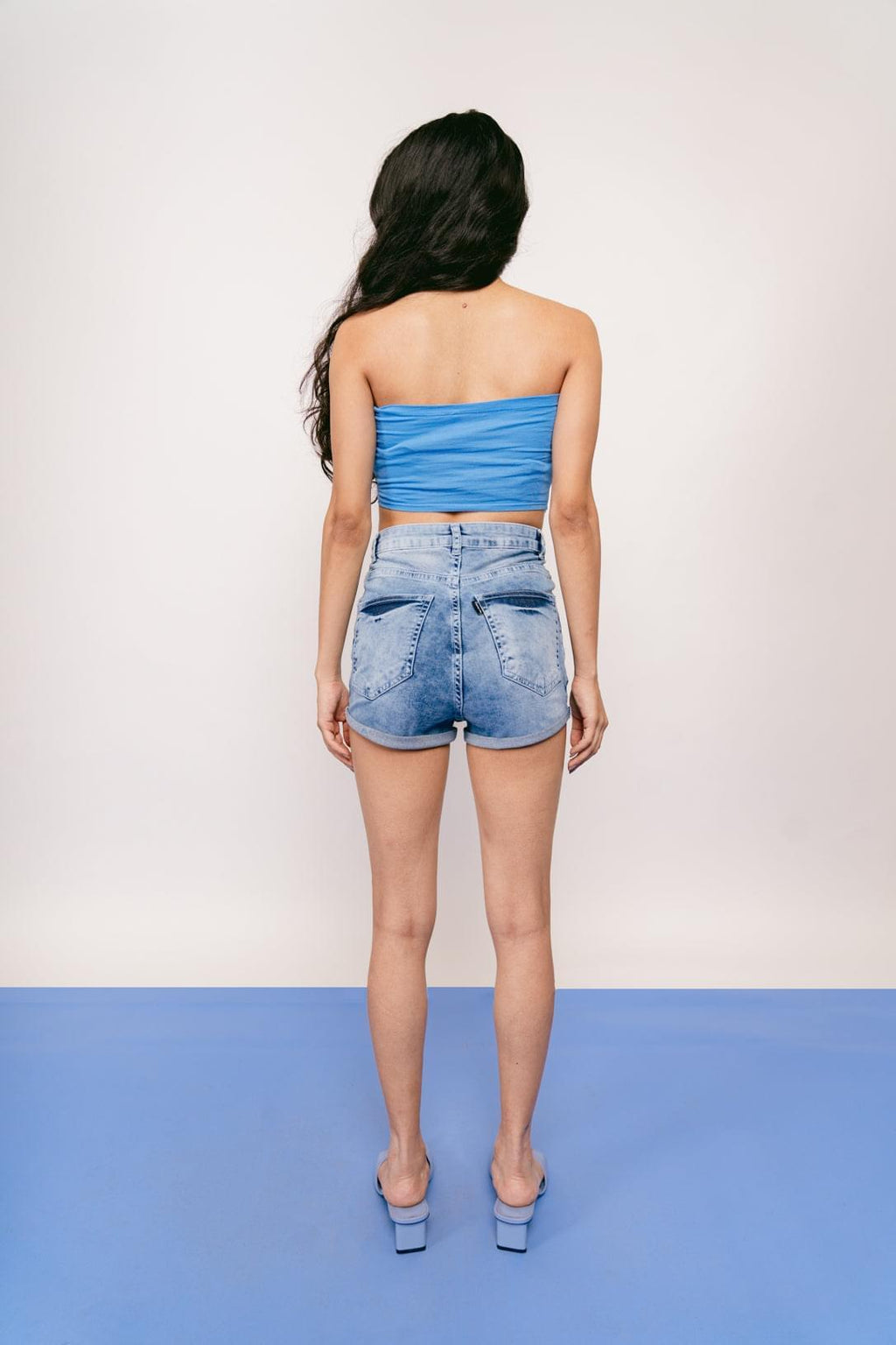 Acid Blue Hot Shorts