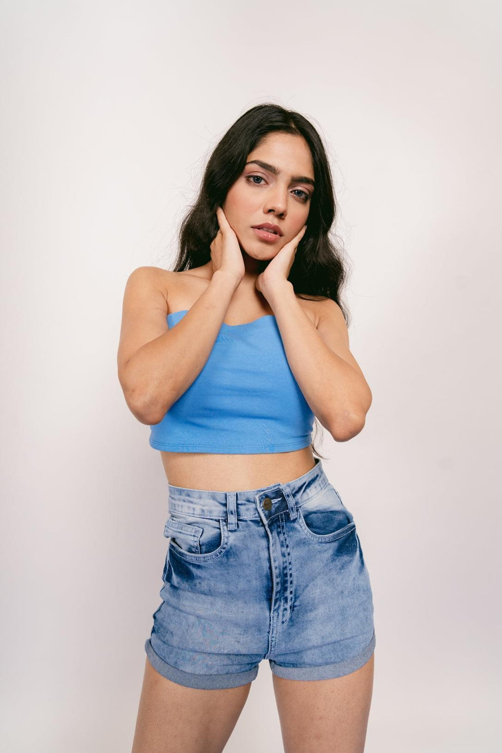 Acid Blue Hot Shorts