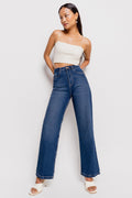Basic Blue Women's Straight Jeans