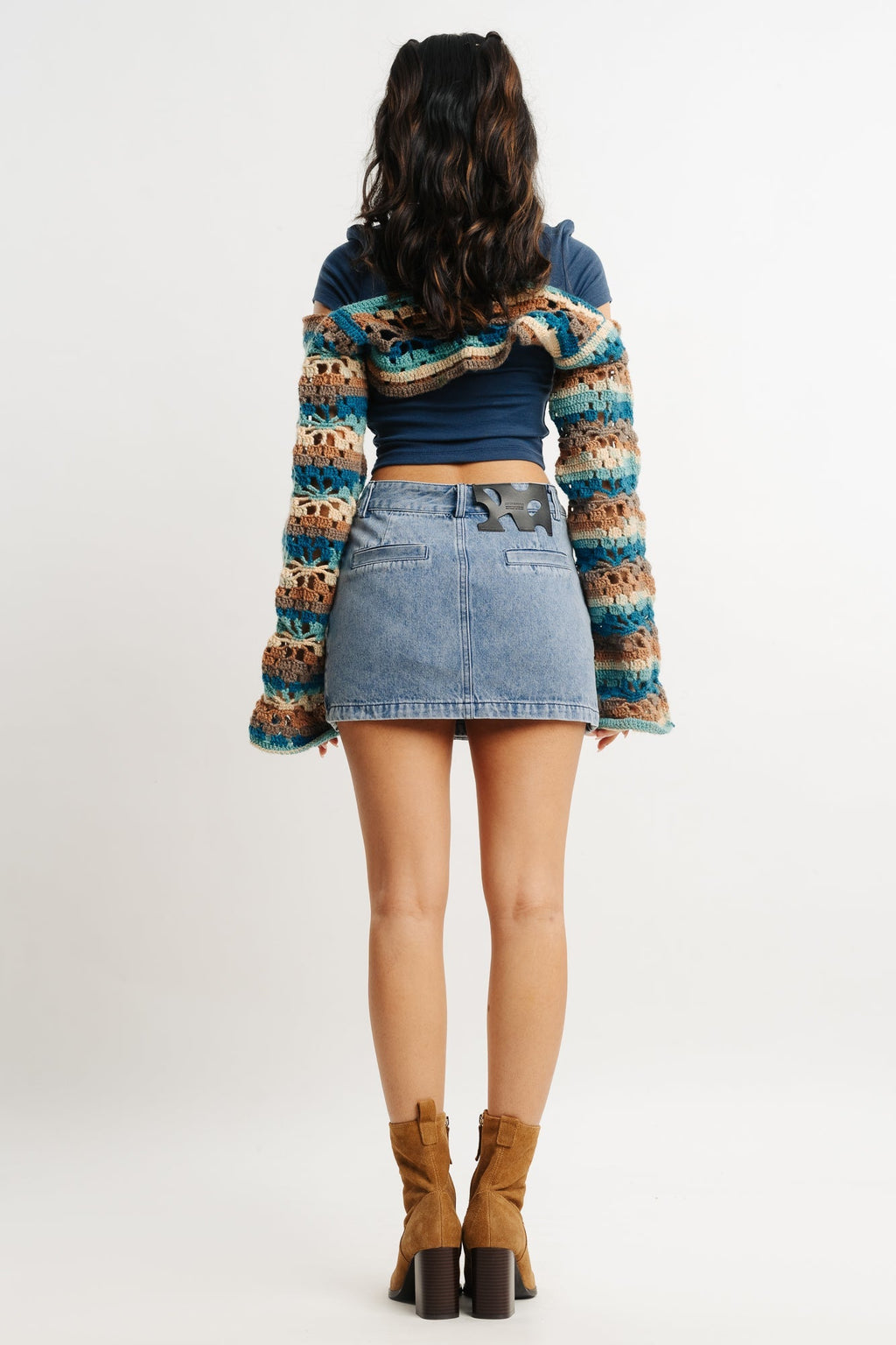 Mini Blue Denim Skirt