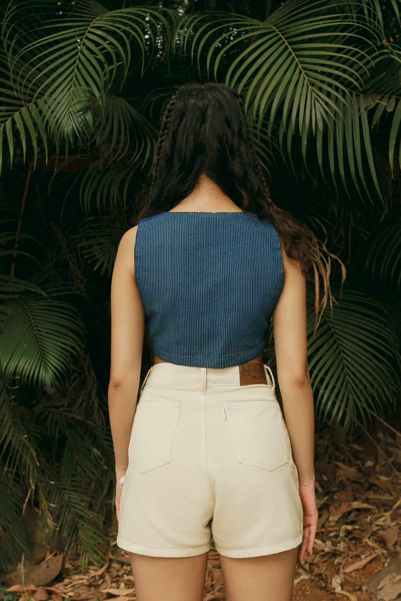 Criss Cross Ecru Skort