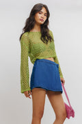 Dark Blue Women's Denim Skort
