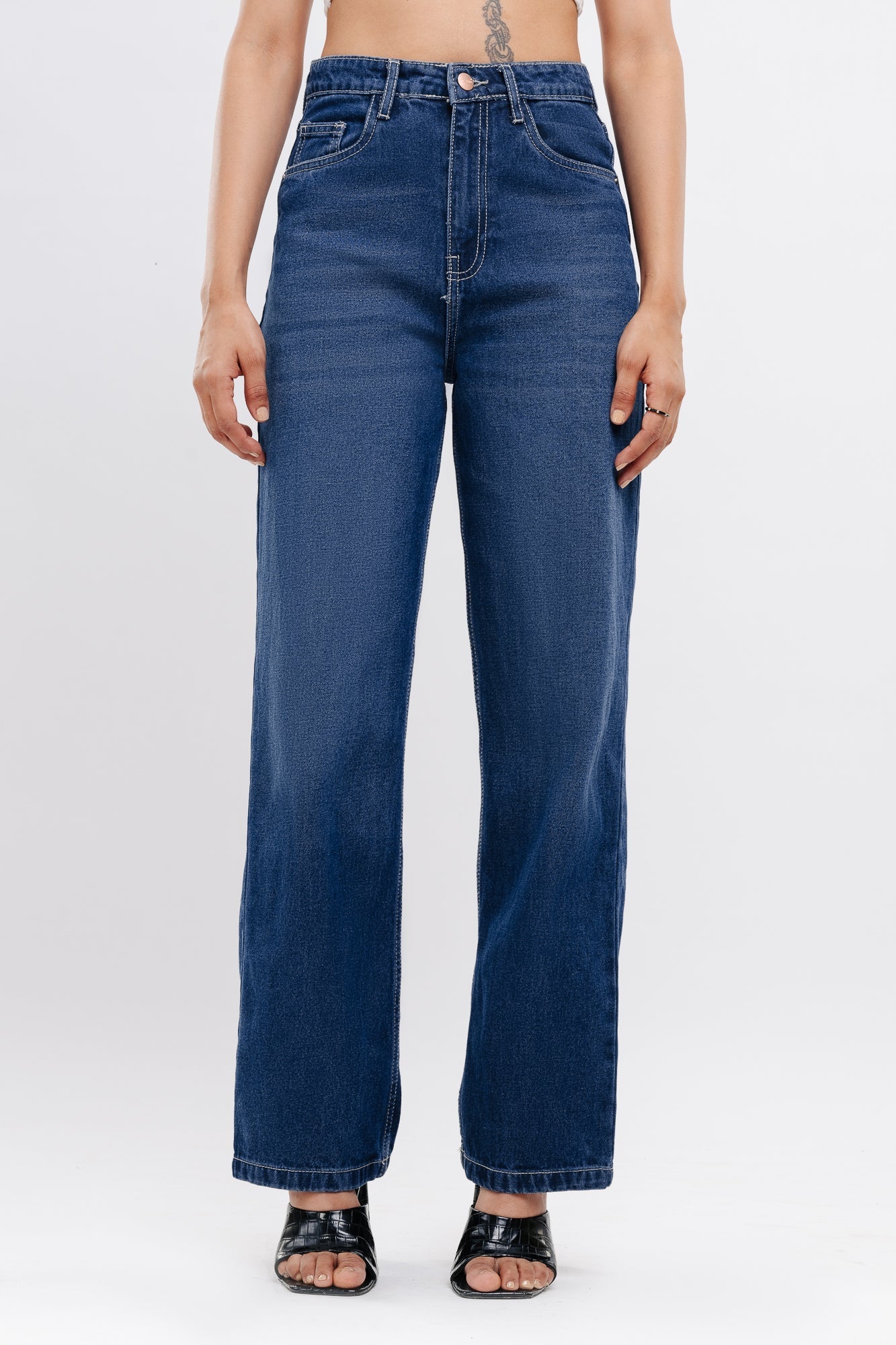 Blue Women's Straight Jeans