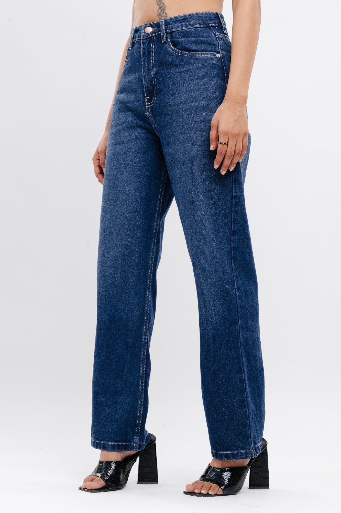 Blue Women's Straight Jeans