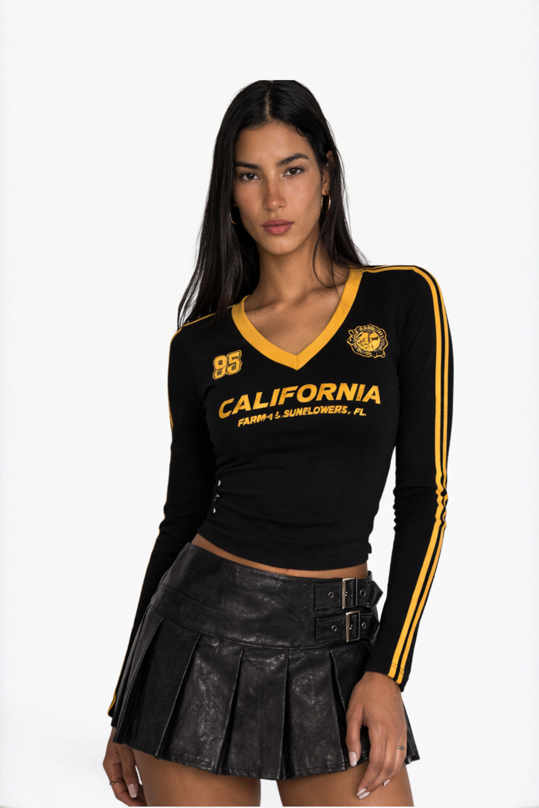Black Long-Sleeve Top