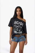 Blue Washed Star Patch Denim Mini Shorts