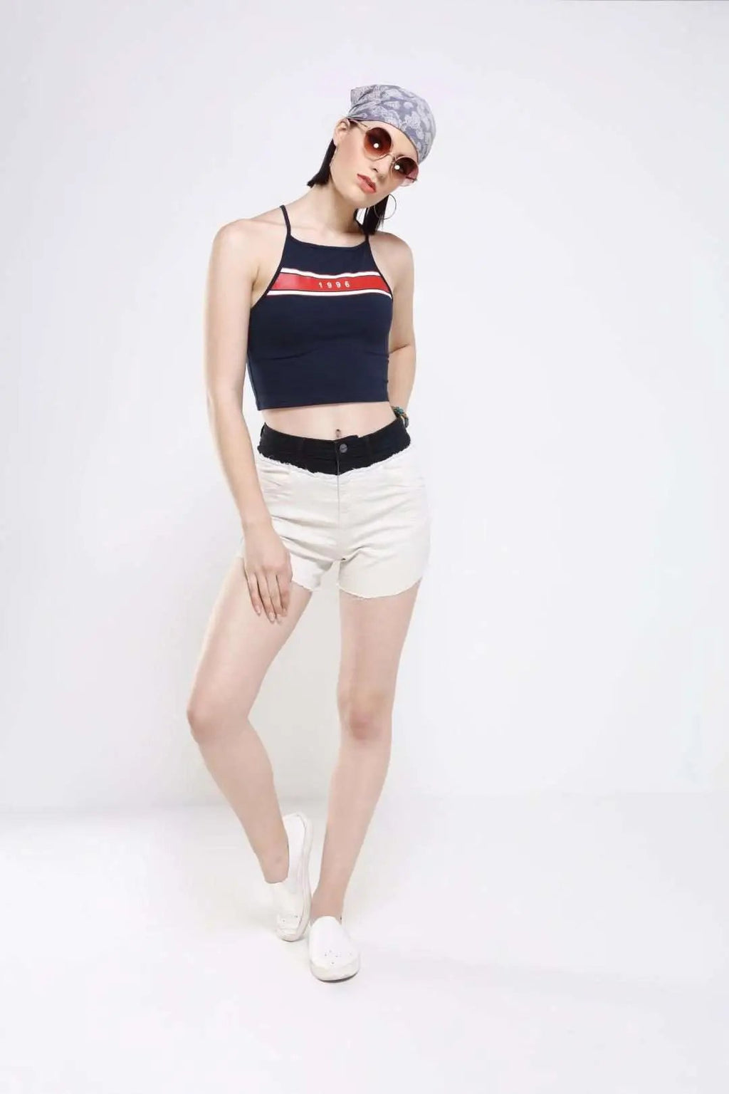 Half'N'Half Denim Hot Shorts