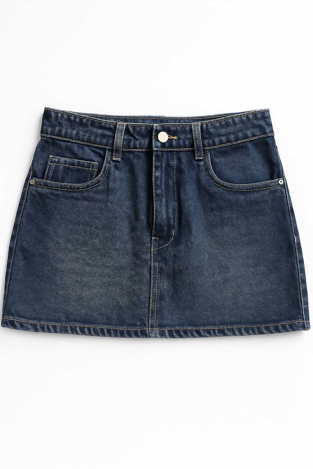 Retro Blue Micro Skirt