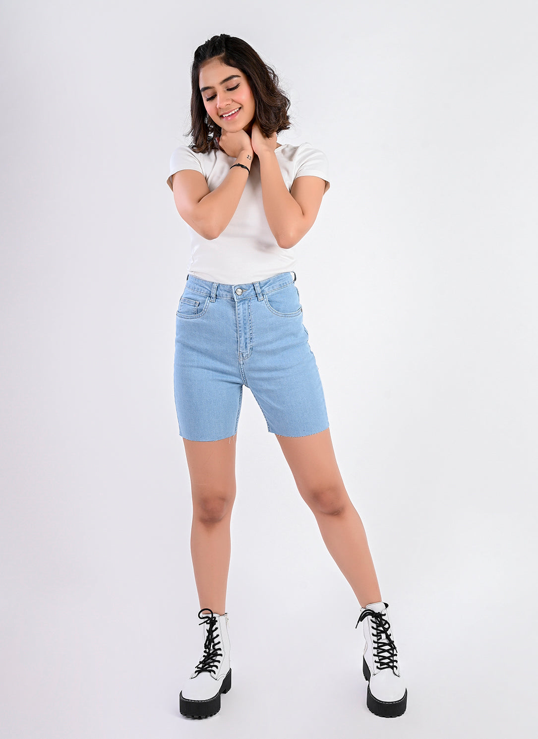Light Blue Bermuda Shorts