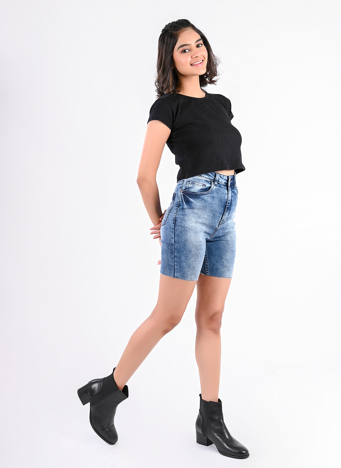 Vintage Blue Bermuda Shorts