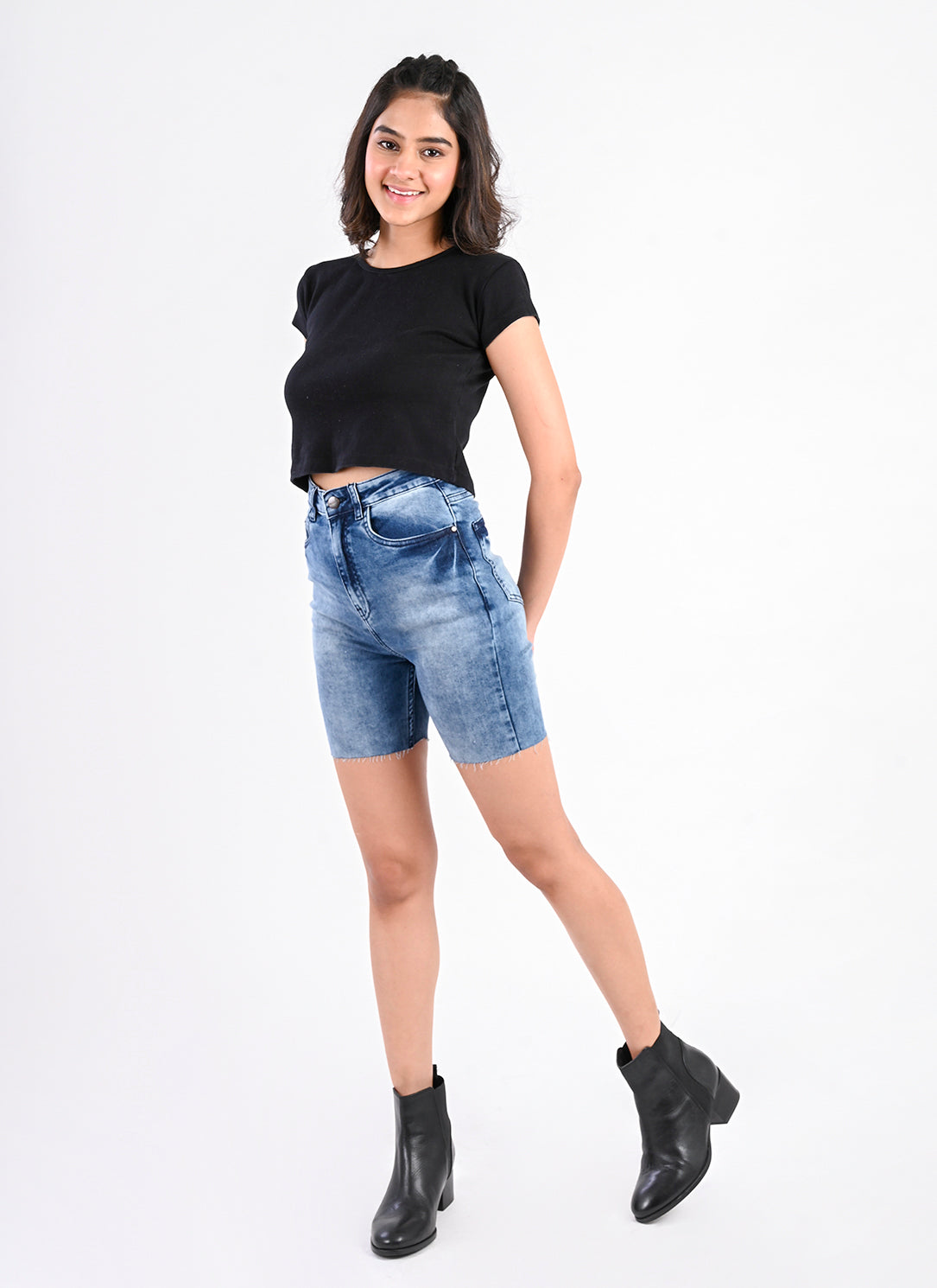 Vintage Blue Bermuda Shorts