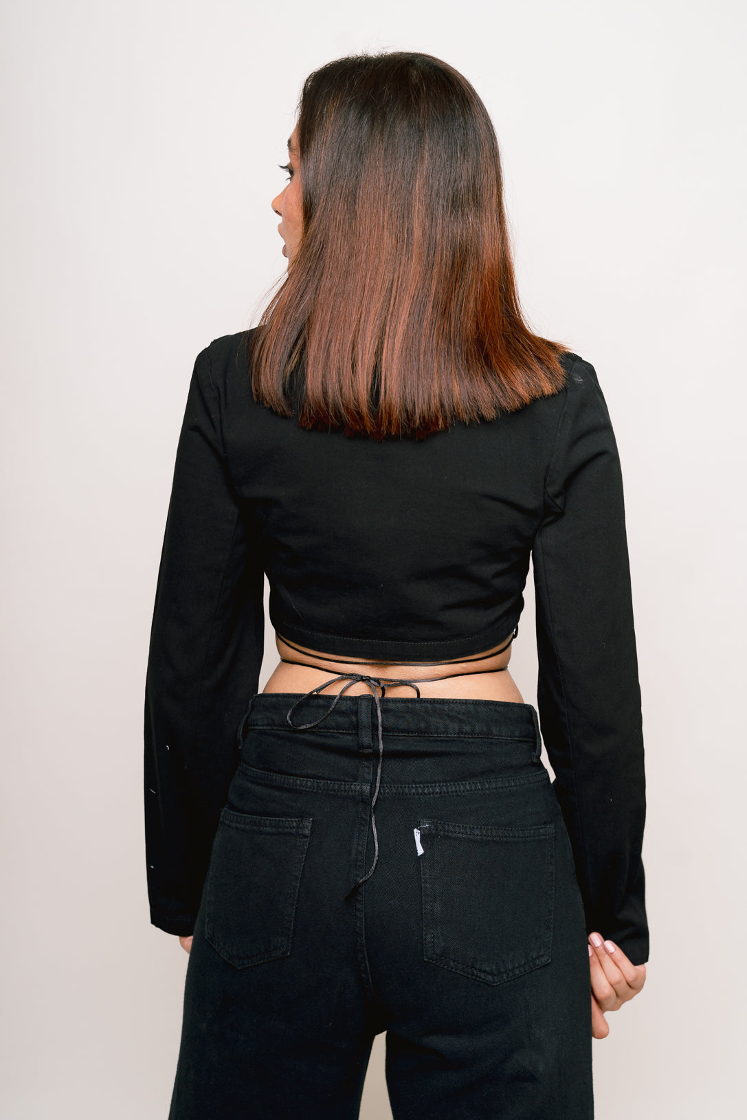 Black Cropped Top