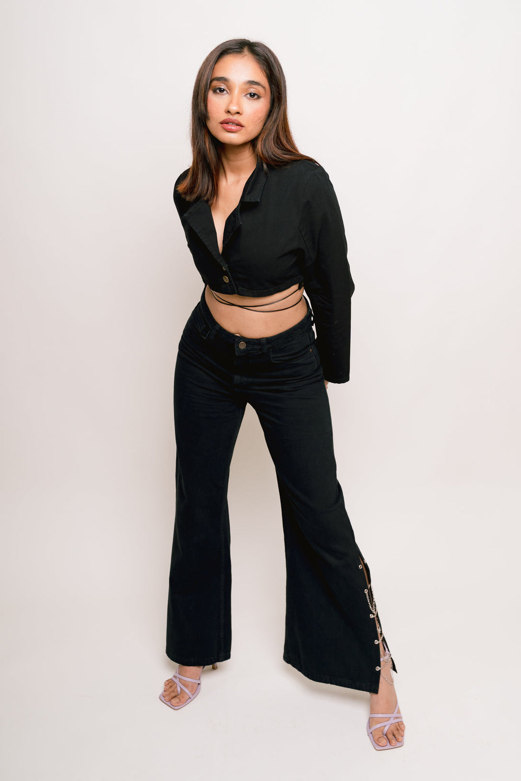 Black Cropped Top