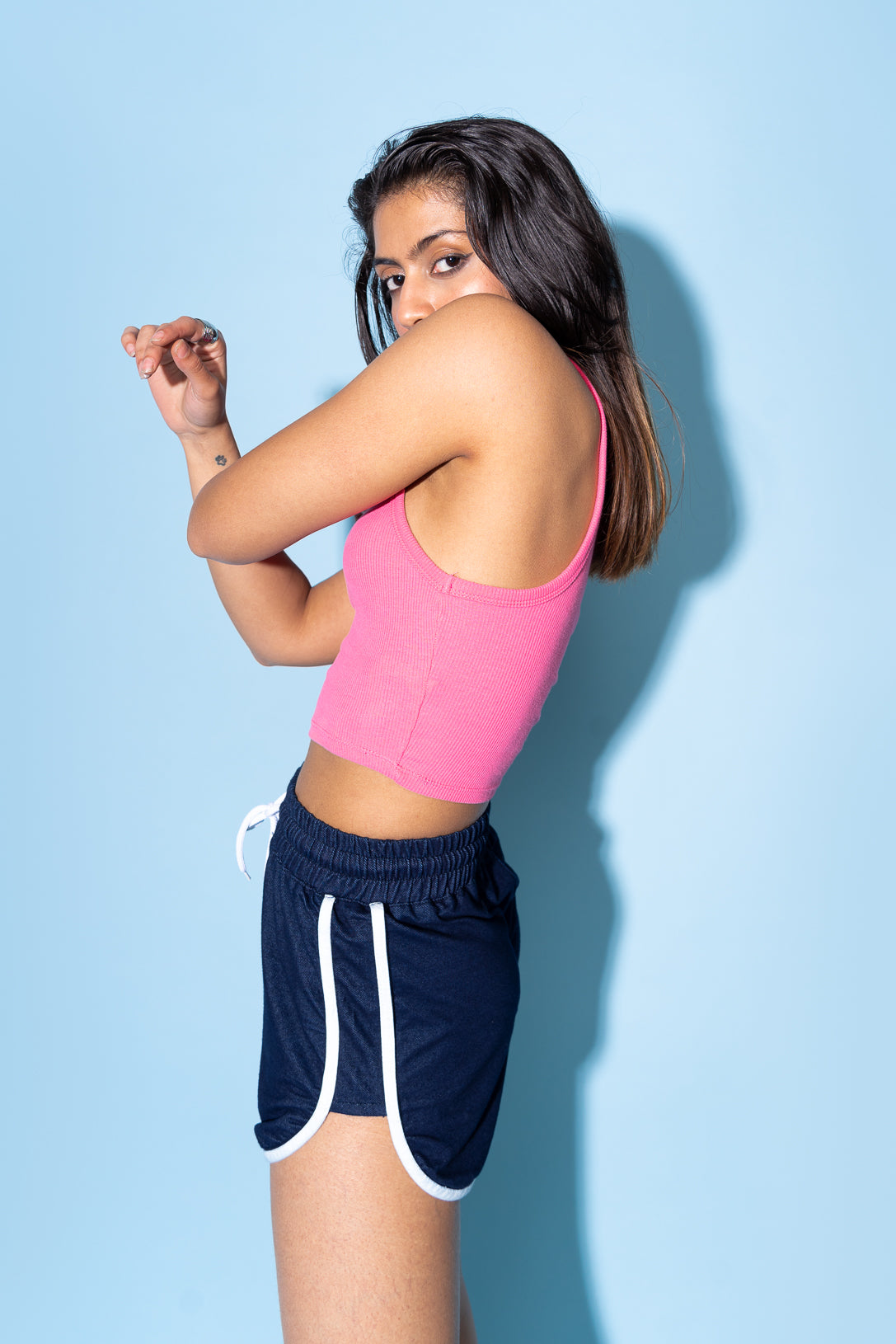 Indigo Blue Running Shorts