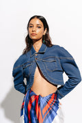 Dramatic Indigo Denim Top