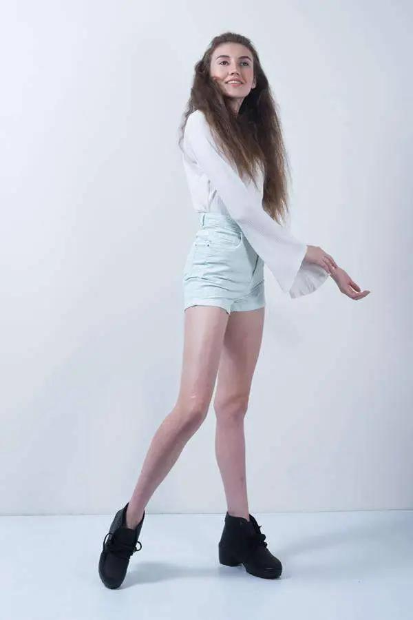 Light Green Denim High Waist Denim Hot Shorts