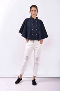 Denim Dark Blue Cape