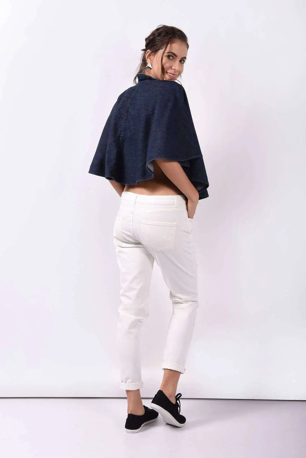 Denim Dark Blue Cape