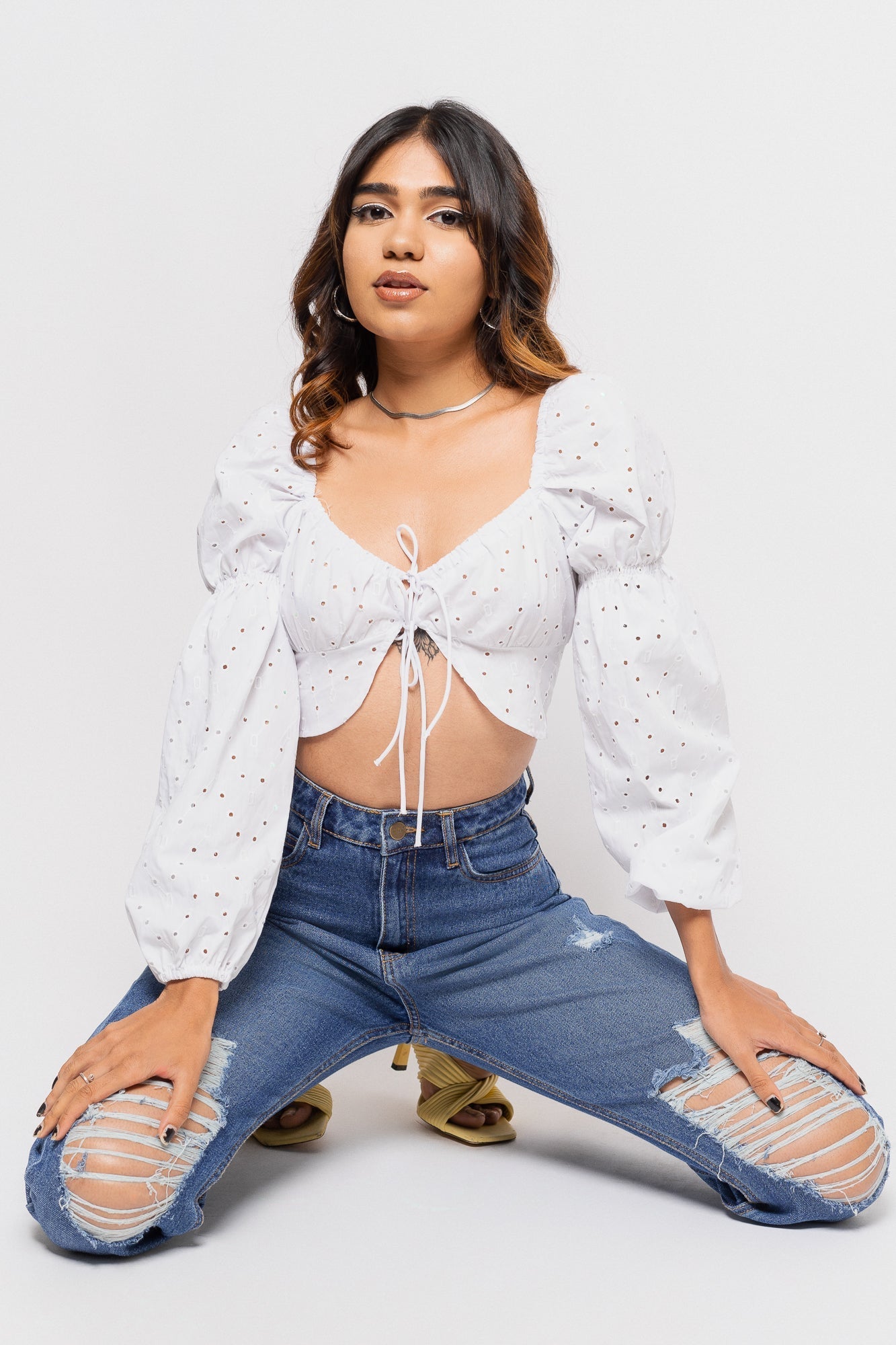 Blue Women's Slim Straight Jeans