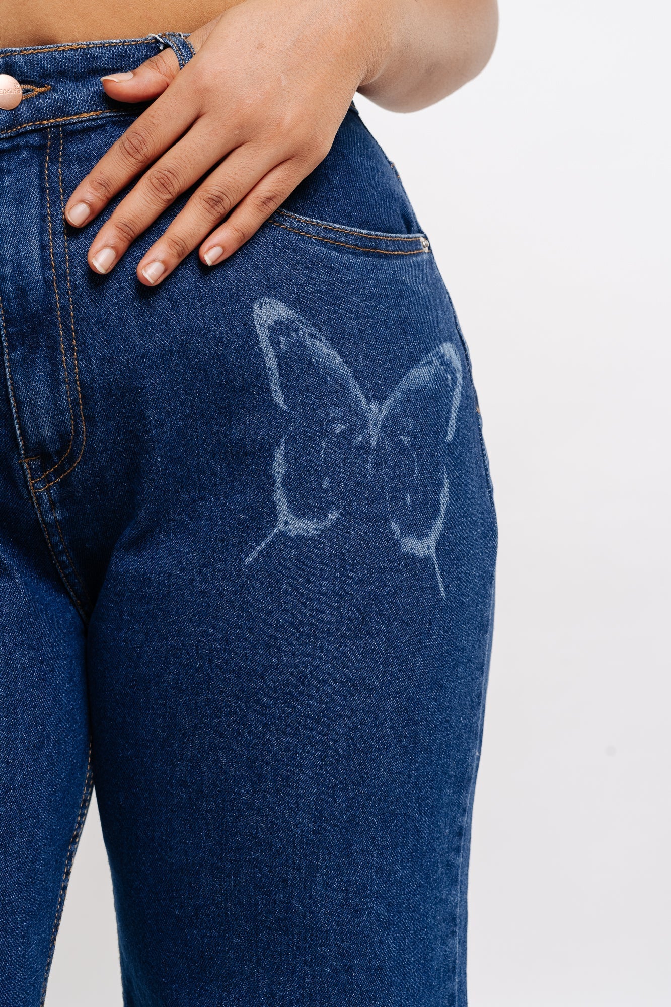 Butterfly Stretch Straight Jeans