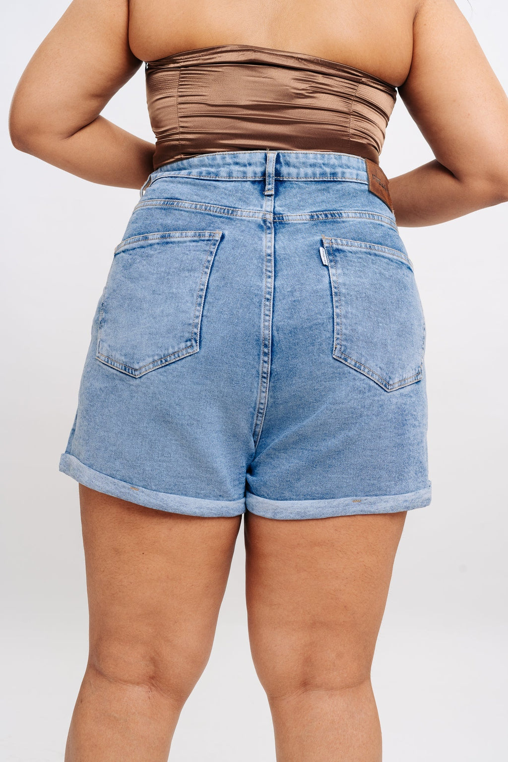Denim Embellished Noah Indigo Shorts
