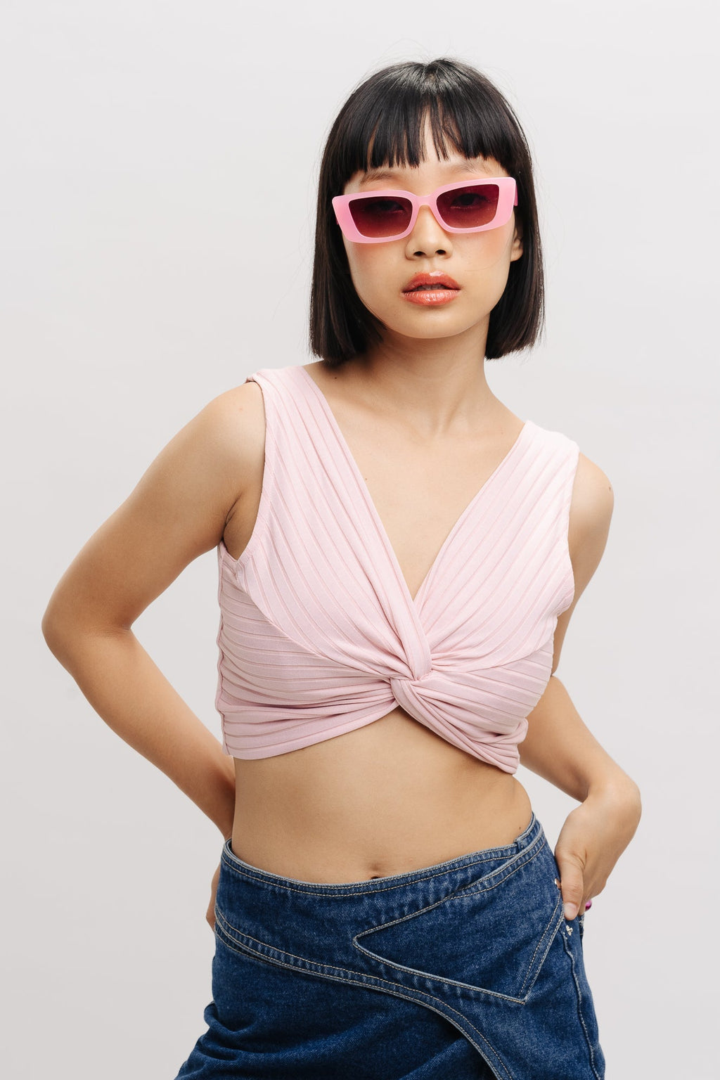 Pink Tie-Knot Top