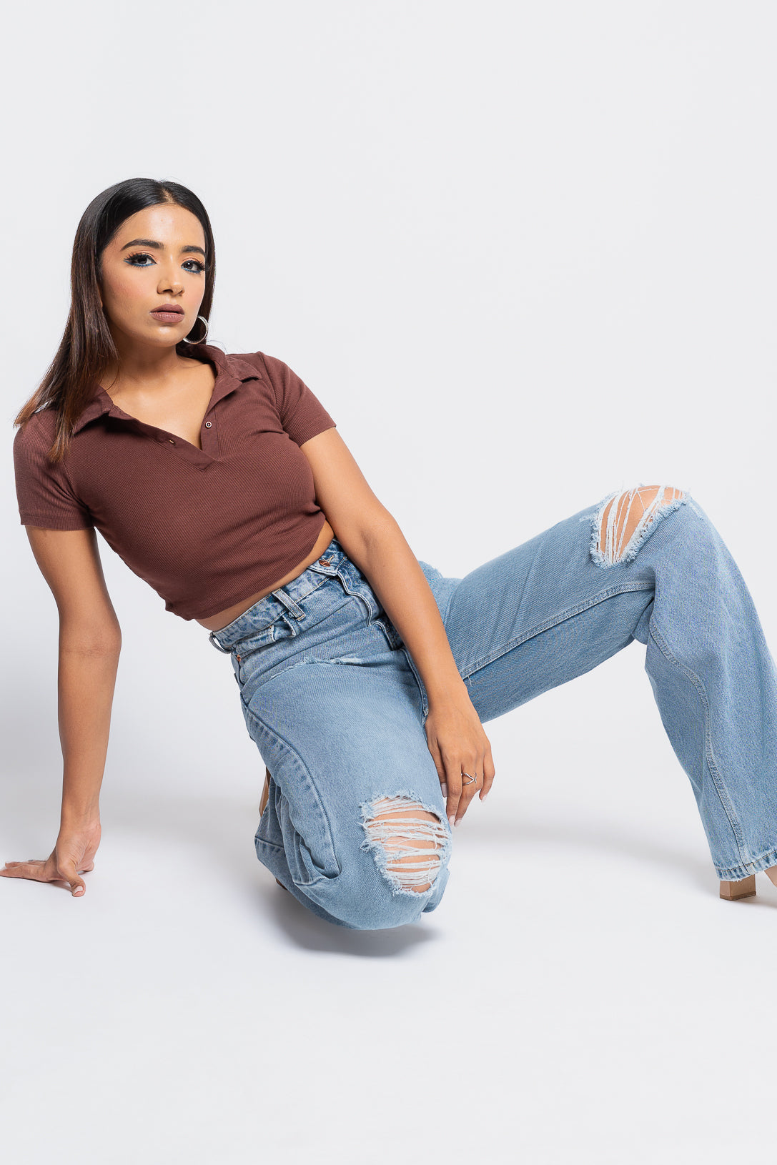 Wilder Distressed Straight Jeans