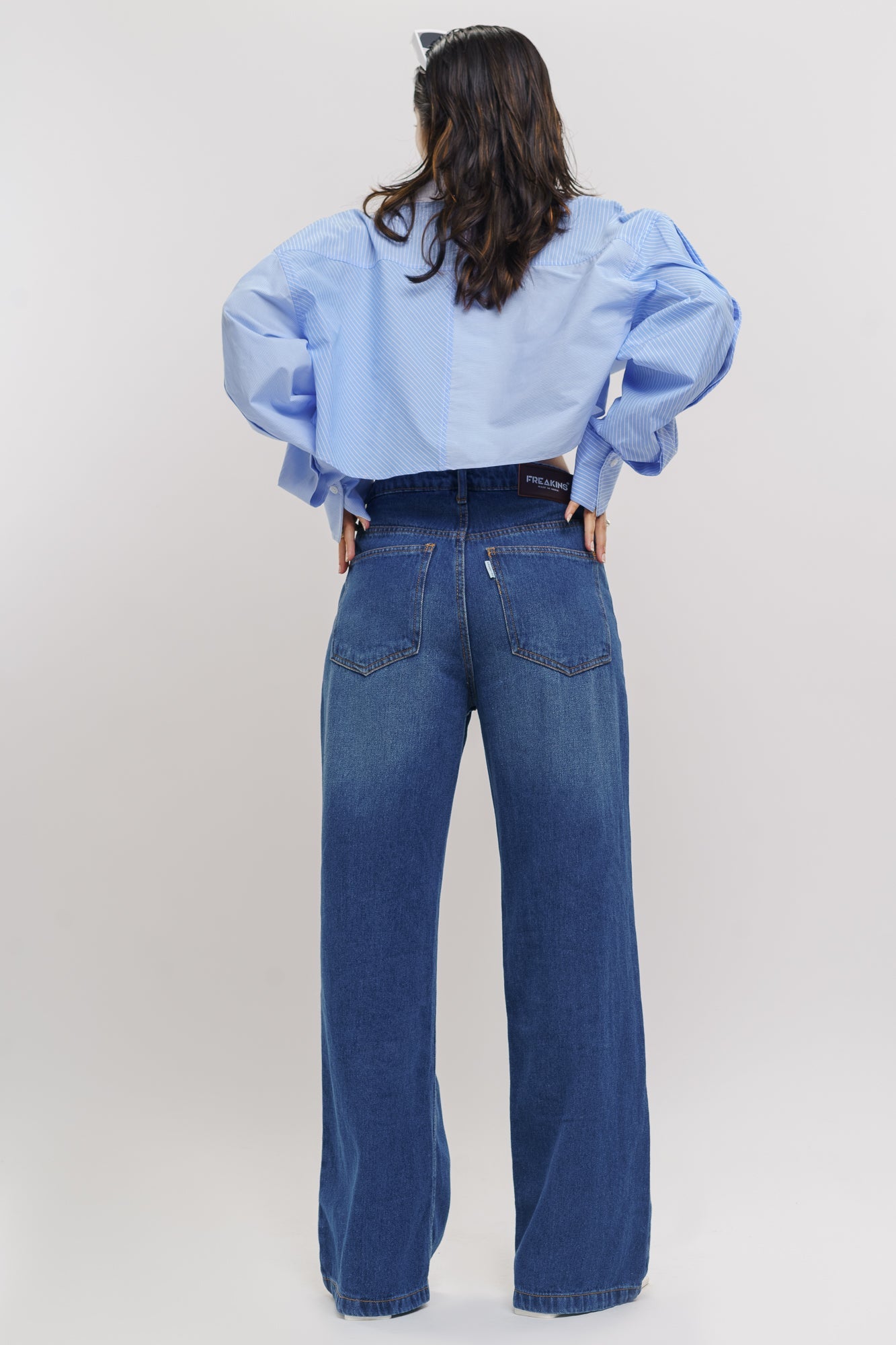 Core Blue Women's Wide Jeans