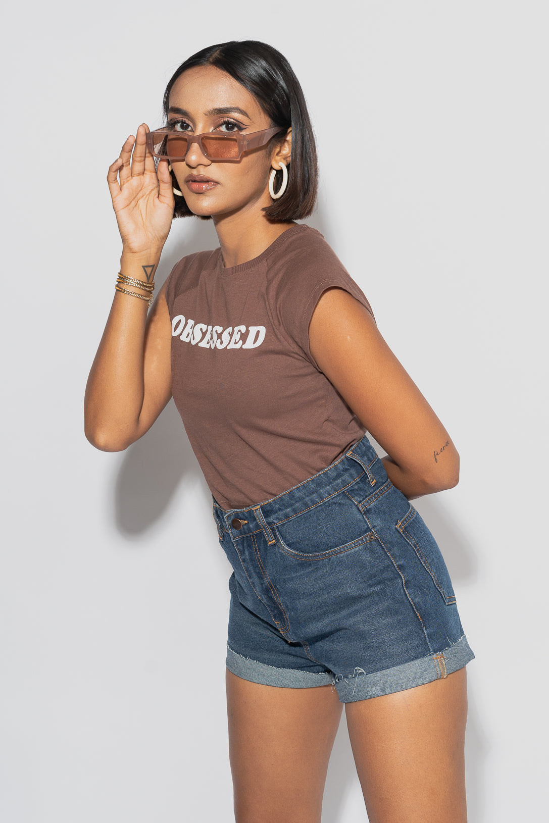 High Waist Roller Shorts